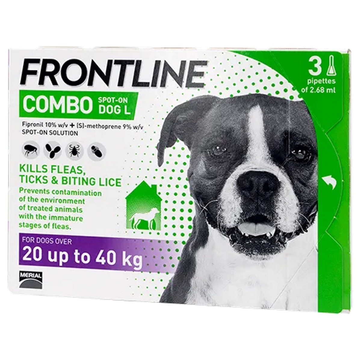 Frontline large dog cheap 3 pack