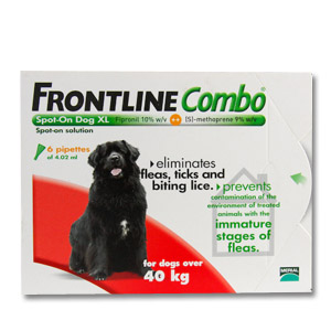 Frontline plus extra outlet large dog 6 pack