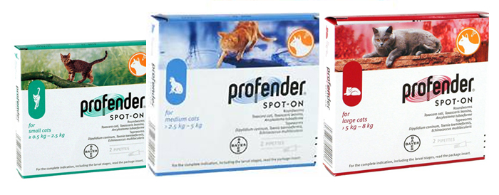 Profender cat clearance dewormer